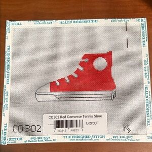 Converse shoe Needlepoint